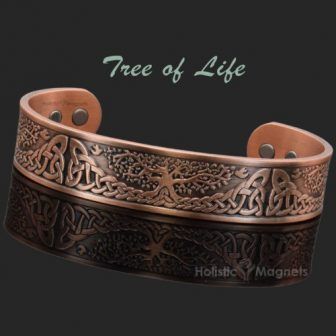 copper magnetic bracelet celtic irish tree of life trl