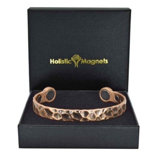 Copper Bracelet for Arthritis Extra Large Magnets - Hammered