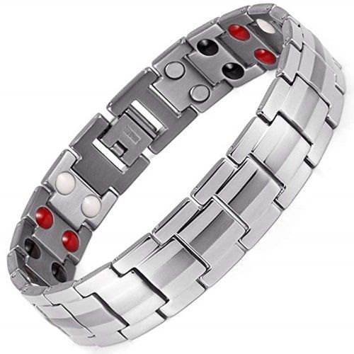 titanium magnetic bracelet men holistic magnets pain relief st4